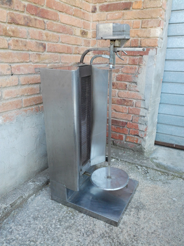 maquina shawarma giratorio gas butano inox func 104x40x46 1u